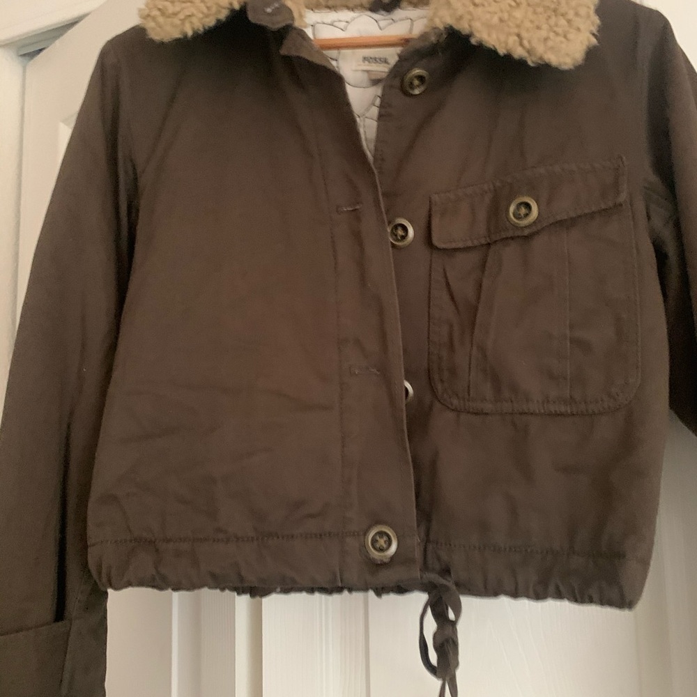 Fossil Sherpa collar jacket - Picture 5 of 9